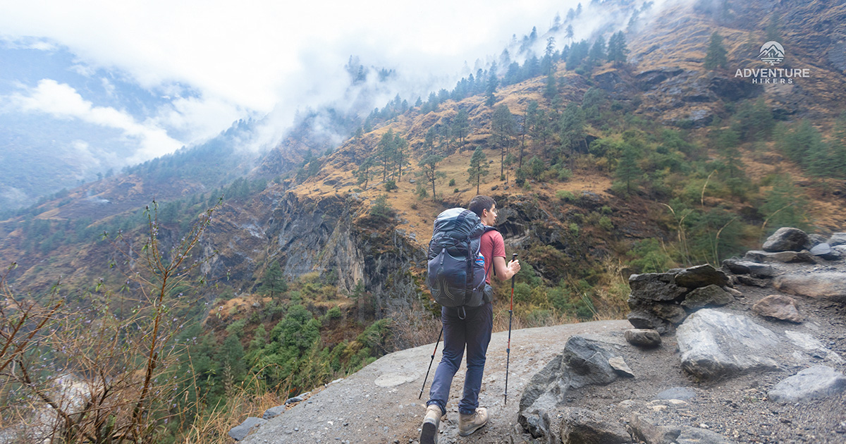 Beautiful sights of mountains seen during the Manaslu Circuit Trek.
