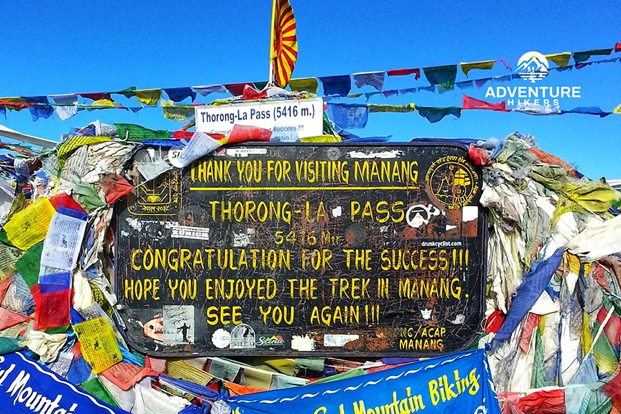 Thorang La Pass 5416 m.